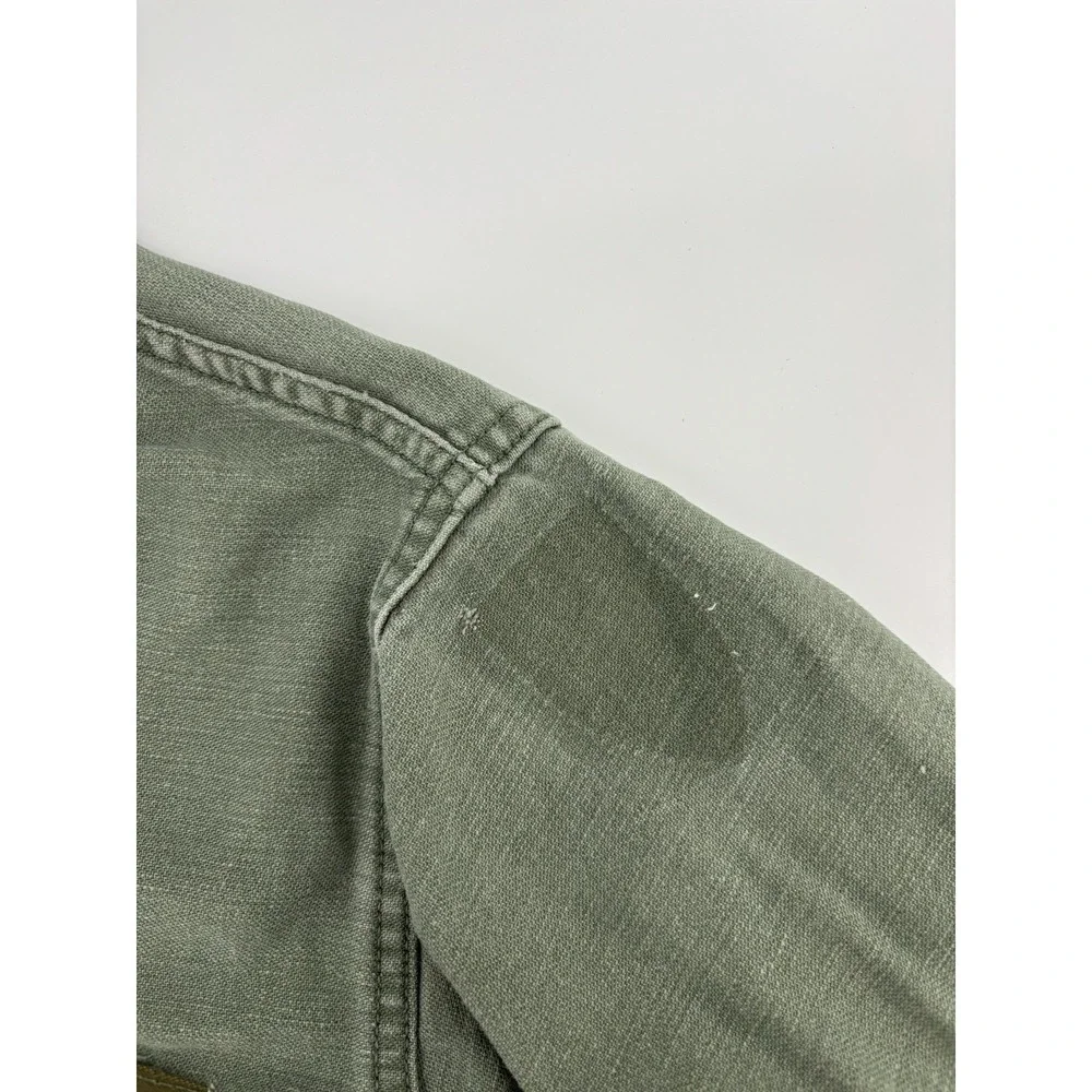Vietnam Jacket OG-107 Coat US Army War Fatigue Cotton Sateen Vintage Green